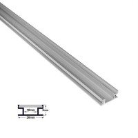 Profil aluminiu,pentru banda LED, ingropat, pentru pardoseala, 1m